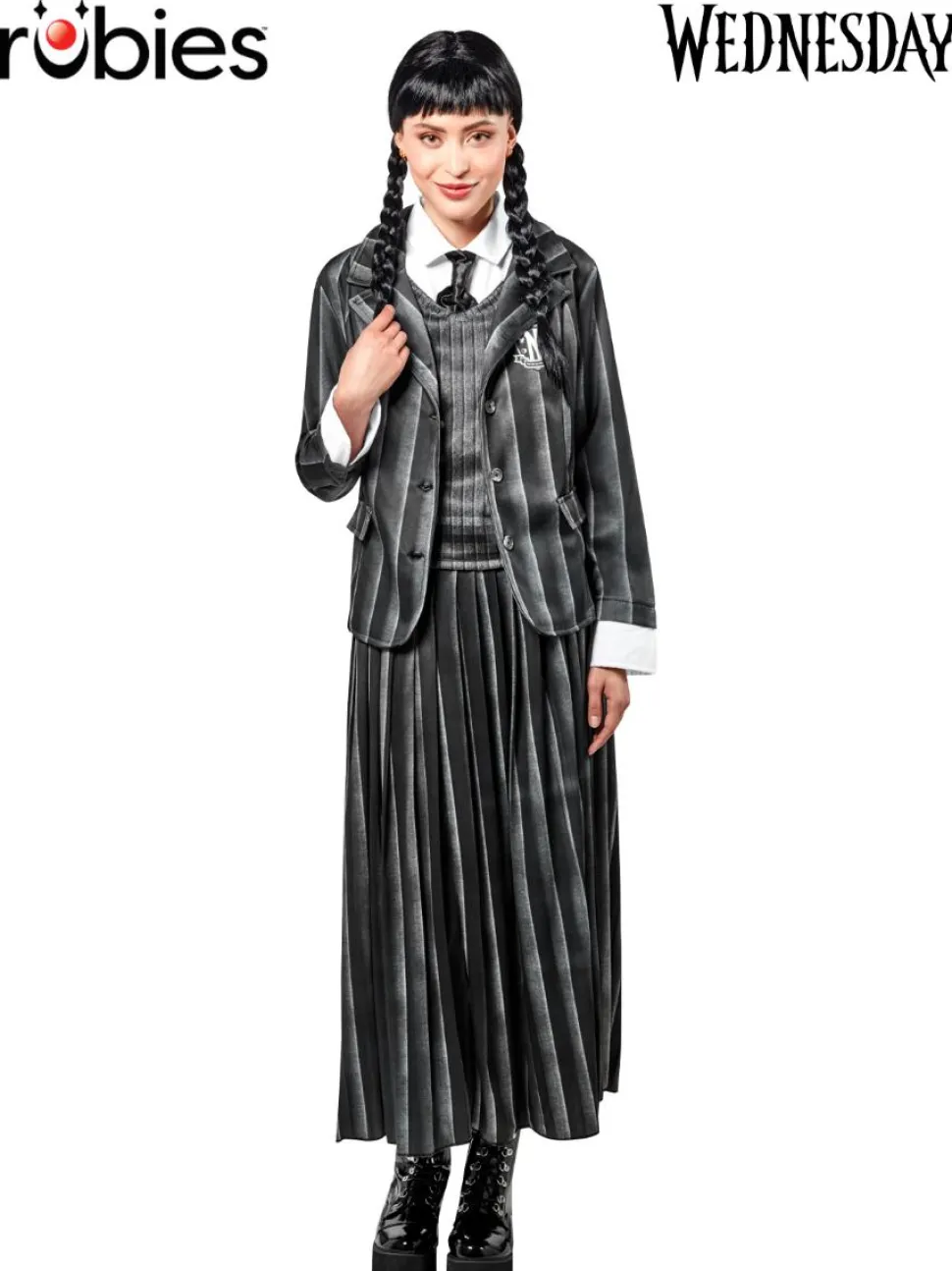 Wednesday (2022) - Nevermore Academy Black Uniform Deluxe Women's Adult Costume