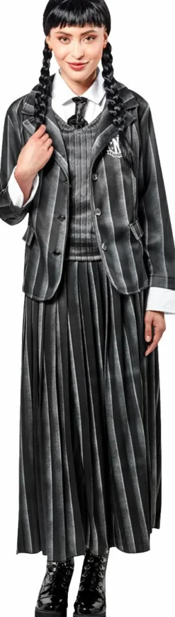 Wednesday (2022) - Nevermore Academy Black Uniform Deluxe Women's Adult Costume