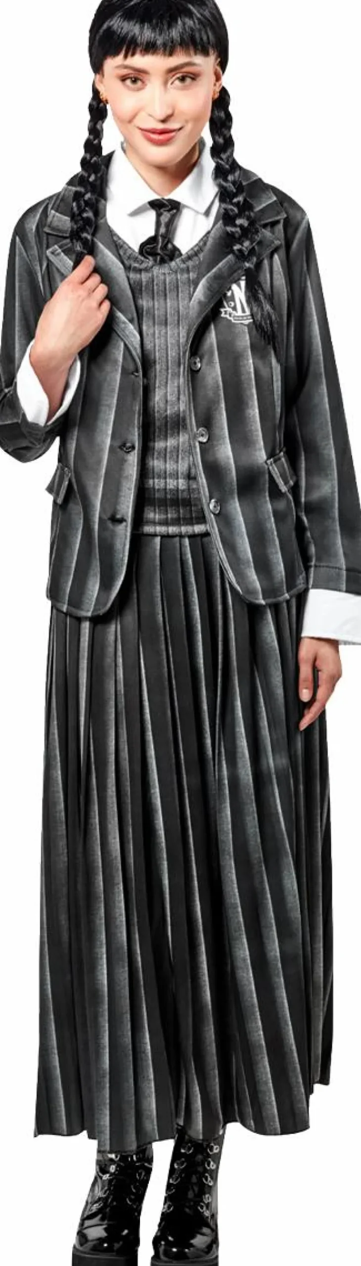 Wednesday (2022) - Nevermore Academy Black Uniform Deluxe Women's Adult Costume