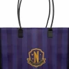 Wednesday (2022) - Purple Nevermore Academy 16" Faux Leather Shopping Bag