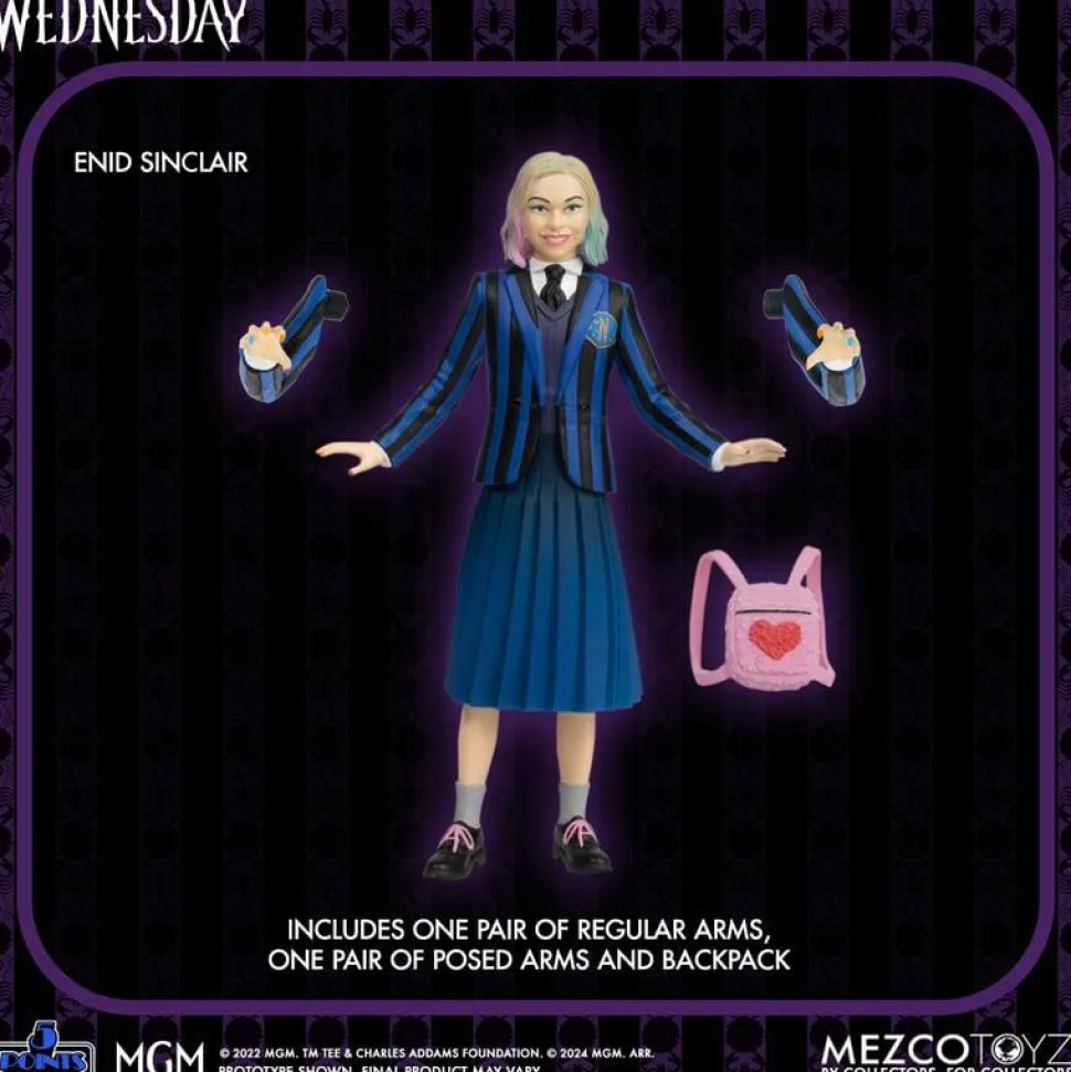 Wednesday (2022) - Wednesday & Enid 5 Points 3.75" Scale Action Figure Boxed Set