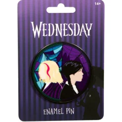 Wednesday (2022) - Wednesday & Enid Stained Glass Character Pin