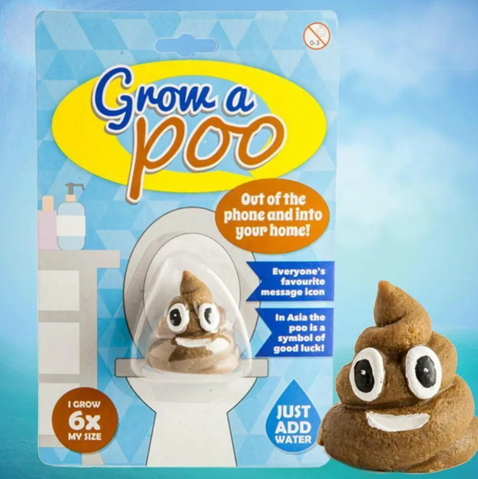 Wet-and-Grow Smiling Poo
