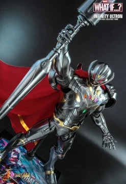What If…? - Captain Carter, Infinity Ultron, Zombie Hunter Spider-Man, Steve Rogers & The Hydra Stomper 1/6th Scale Hot Toys Action Figure Bundle (Set of 4)