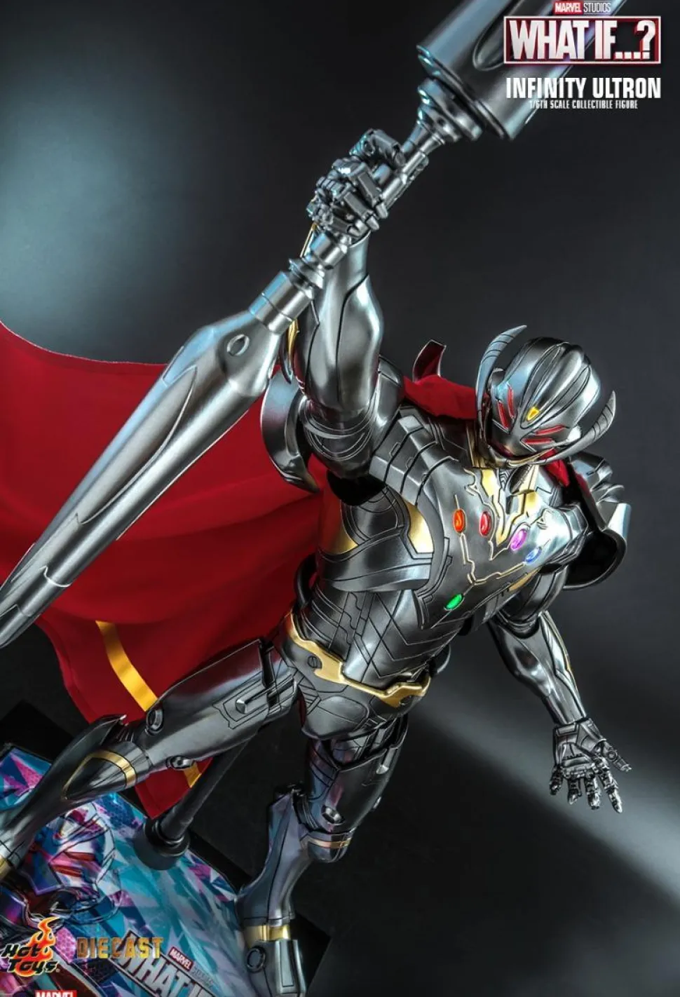 What If…? - Captain Carter, Infinity Ultron, Zombie Hunter Spider-Man, Steve Rogers & The Hydra Stomper 1/6th Scale Hot Toys Action Figure Bundle (Set of 4)