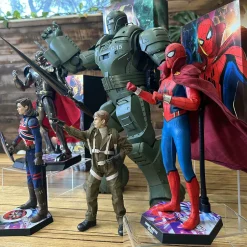 What If…? - Captain Carter, Infinity Ultron, Zombie Hunter Spider-Man, Steve Rogers & The Hydra Stomper 1/6th Scale Hot Toys Action Figure Bundle (Set of 4)
