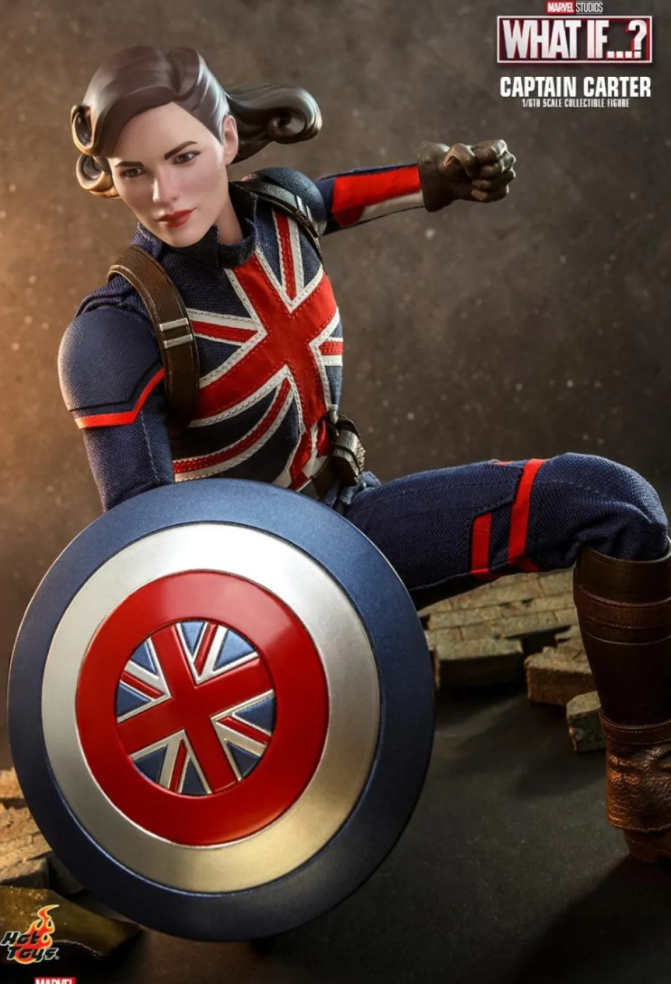 What If…? - Captain Carter, Infinity Ultron, Zombie Hunter Spider-Man, Steve Rogers & The Hydra Stomper 1/6th Scale Hot Toys Action Figure Bundle (Set of 4)