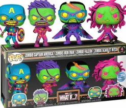 What If...? - Zombie Blacklight Pop! Vinyl Figure 4-Pack