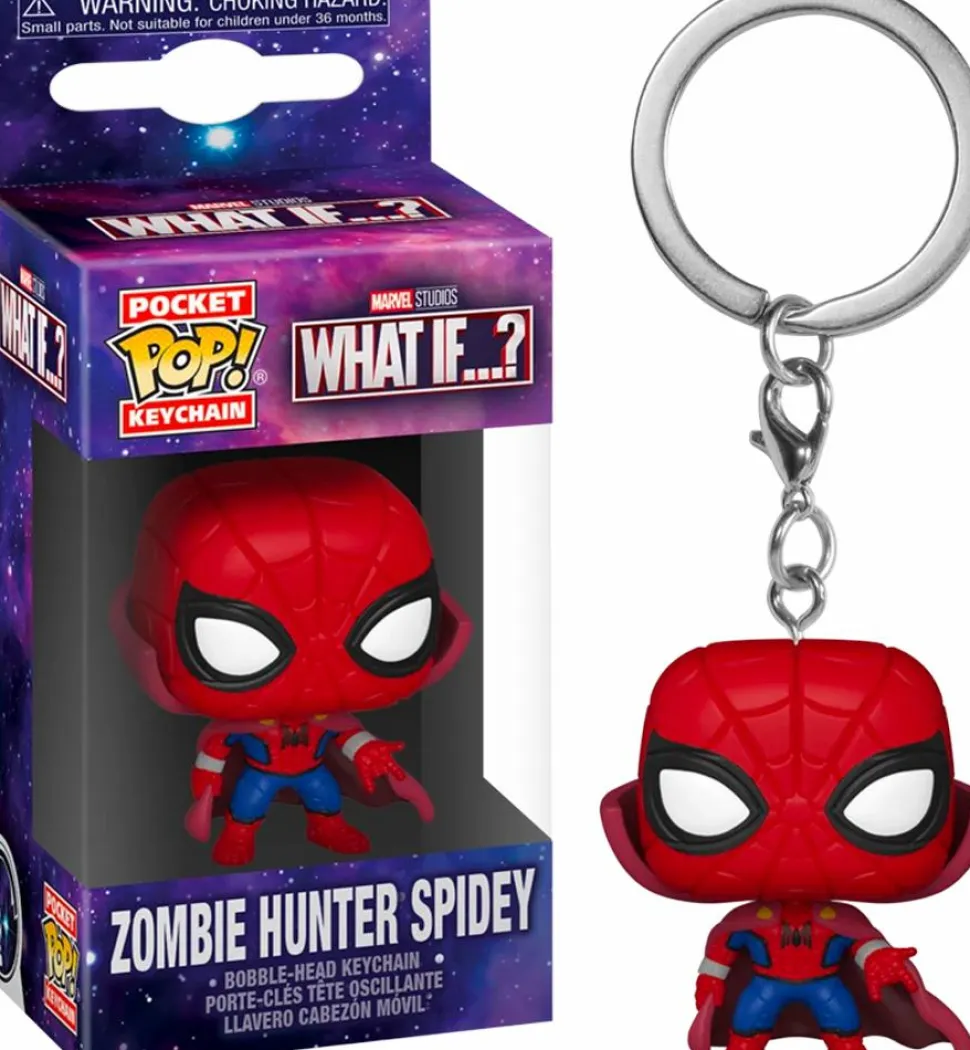 What If…? - Zombie Hunter Spidey Pocket Pop! Vinyl Keychain