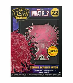 What If…? - Zombie Scarlet Witch Glow in the Dark 4” Pop! Enamel Pin