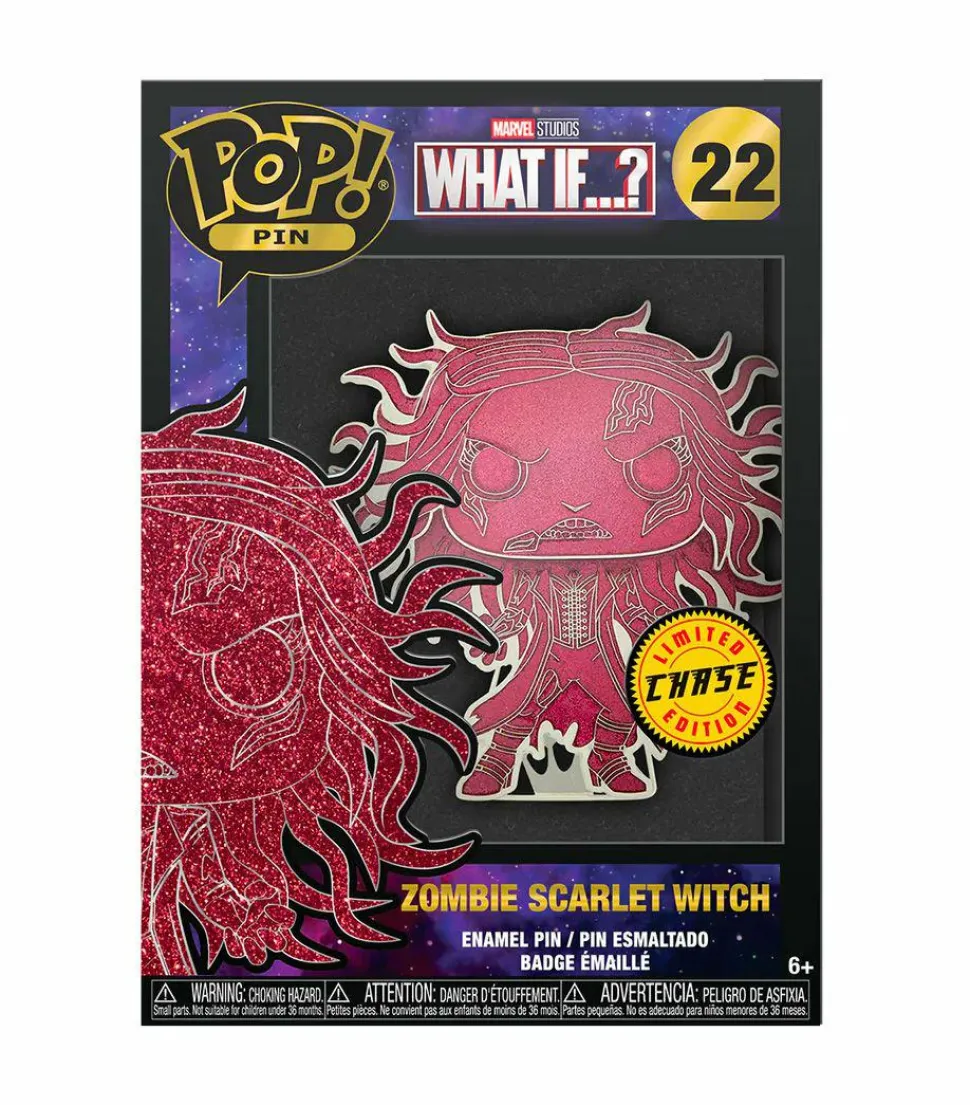 What If…? - Zombie Scarlet Witch Glow in the Dark 4” Pop! Enamel Pin