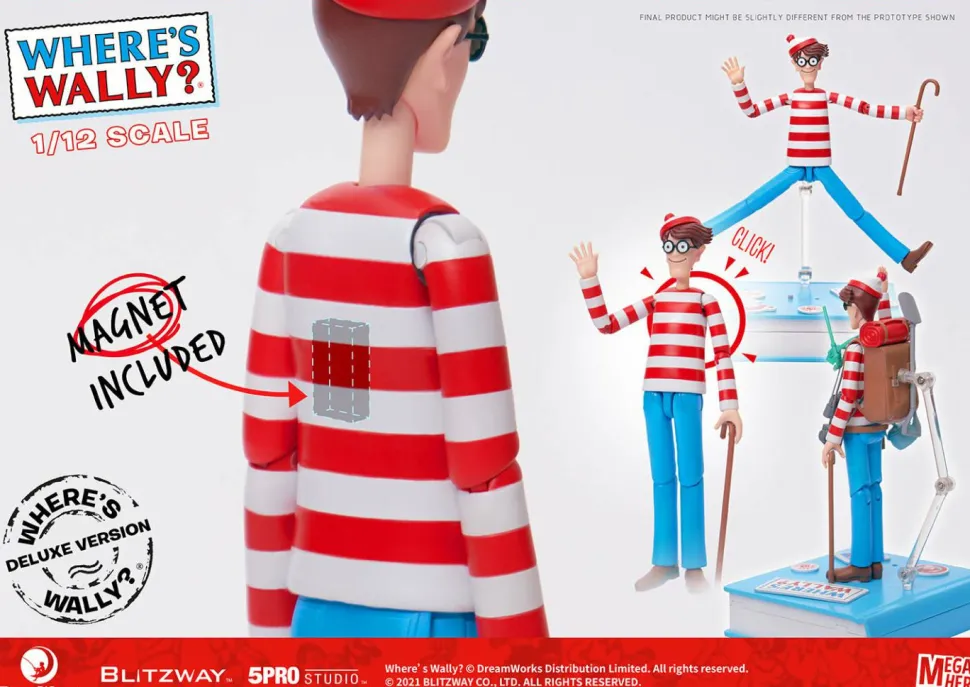 Where’s Wally? - Wally Deluxe 1/12th Scale Action Figure