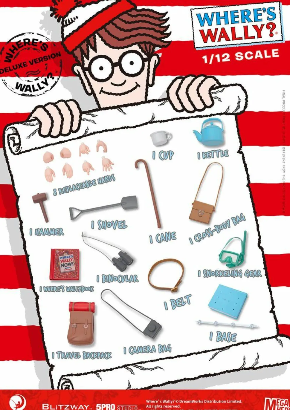 Where’s Wally? - Wally Deluxe 1/12th Scale Action Figure