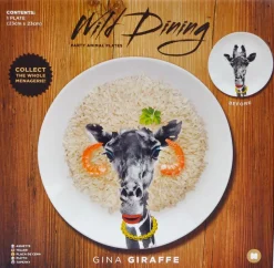 Wild Dining - Gina Giraffe Large Ceramic Dinner Plate