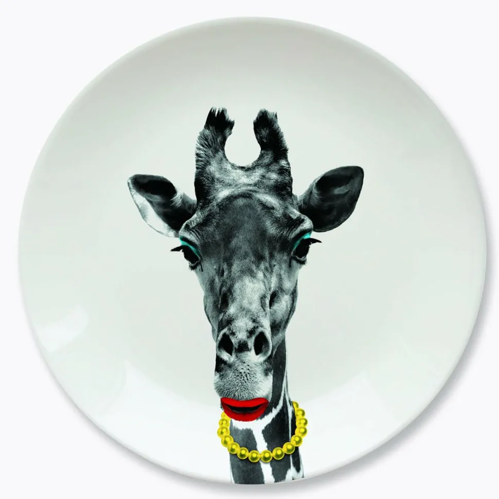 Wild Dining - Gina Giraffe Large Ceramic Dinner Plate