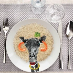 Wild Dining - Gina Giraffe Large Ceramic Dinner Plate