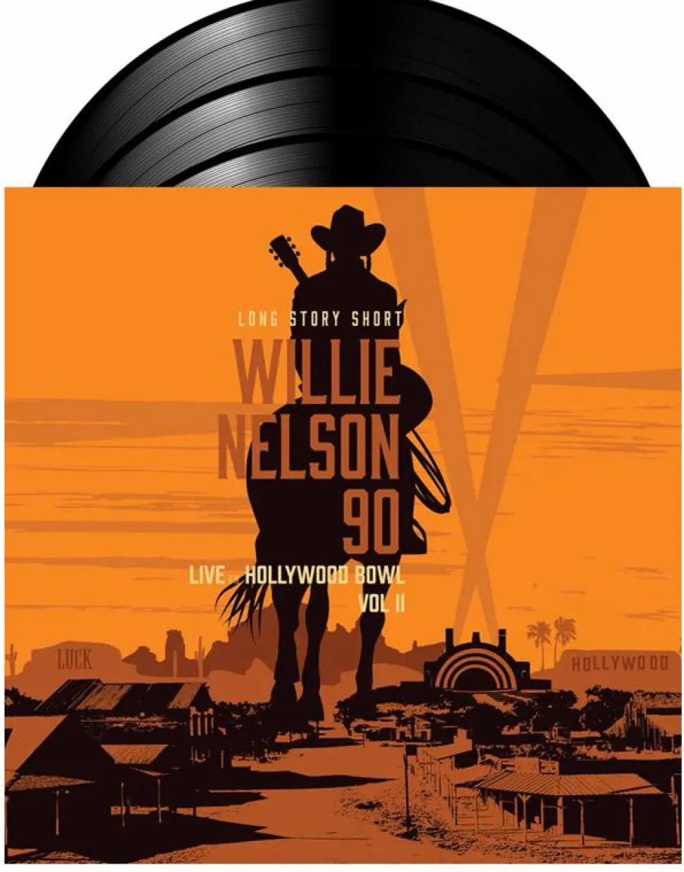 Willie Nelson - Long Story Short: Willie Nelson 90: Live at the Hollywood Bowl Vol. 2 2xLP Vinyl Record (2024 Record Store Day Exclusive)