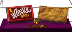 Willy Wonka & the Chocolate Factory - Golden Ticket, Wonka Bar & Everlasting Gobstopper Replica Set
