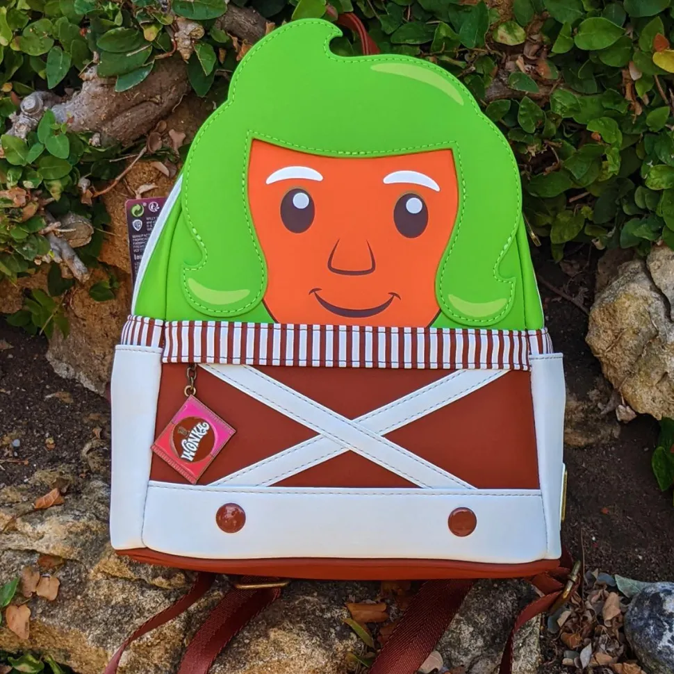 Willy Wonka and the Chocolate Factory - Oompa Loompa Cosplay 10” Faux Leather Mini Backpack