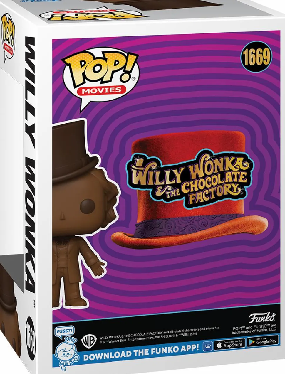 Willy Wonka and the Chocolate Factory - Willy Wonka (Chocolate Bar) Scented Pop! Vinyl Figure