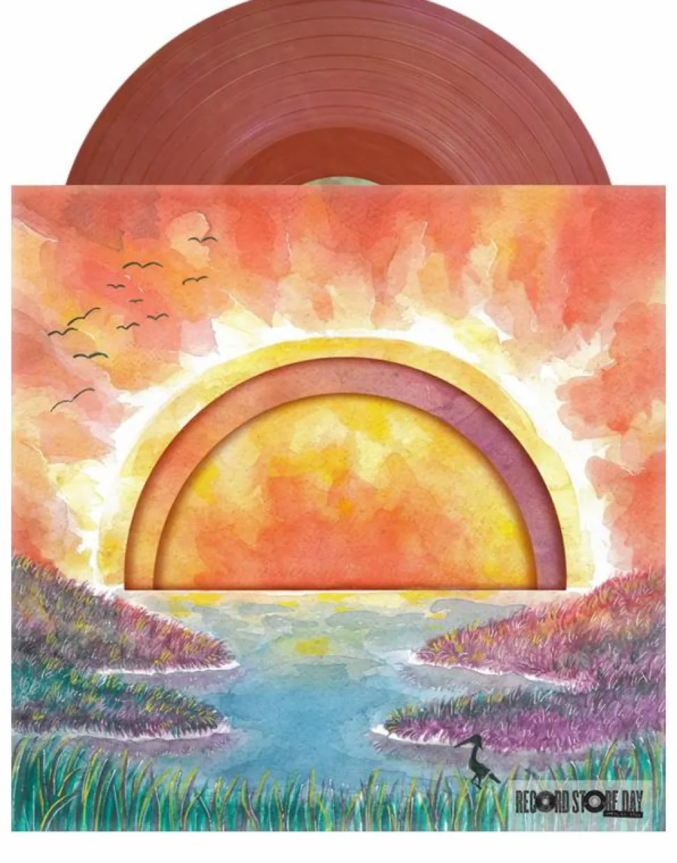 Wingspan Digital Edition - Original Video Game Soundtrack by Pawe_ Gorniak LP Vinyl Record (2023 Record Store Day Exclusive Sunset Coloured Vinyl)