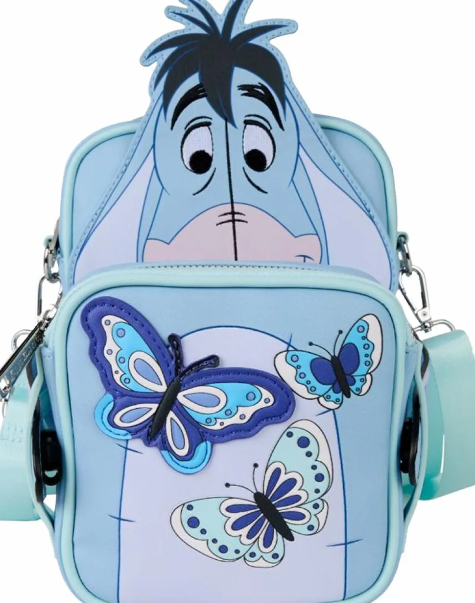 Winnie the Pooh - Floral Eeyore Cosplay 8" Faux Leather Crossbuddies Crossbody Bag