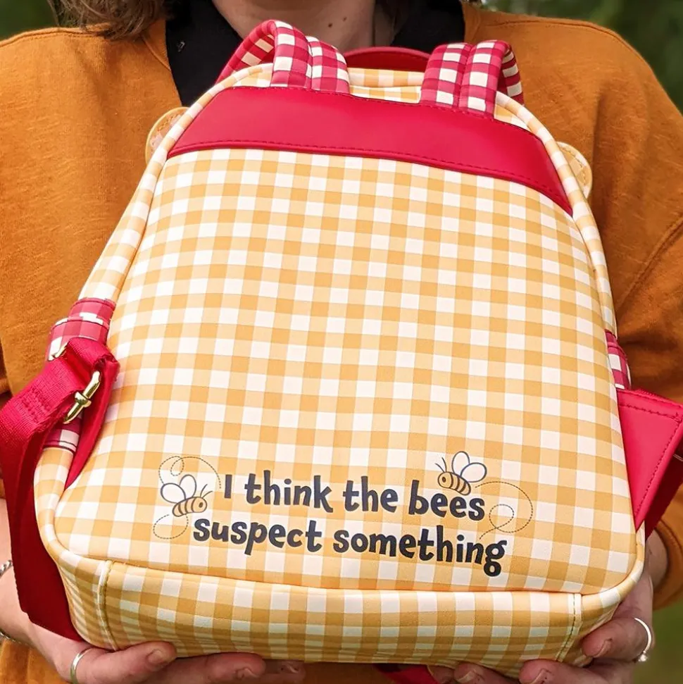 Winnie the Pooh - Gingham 10” Faux Leather Mini Backpack