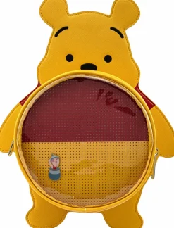 Winnie the Pooh - Pin Trader 13” Faux Leather Convertible Mini Backpack