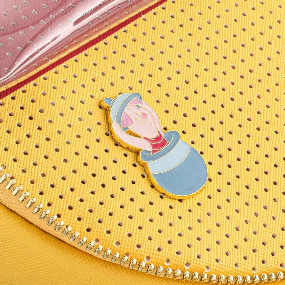 Winnie the Pooh - Pin Trader 13” Faux Leather Convertible Mini Backpack