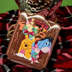 Winnie the Pooh - Pooh & Friends Christmas Greetings 4" Faux Leather Zip-Around Wallet