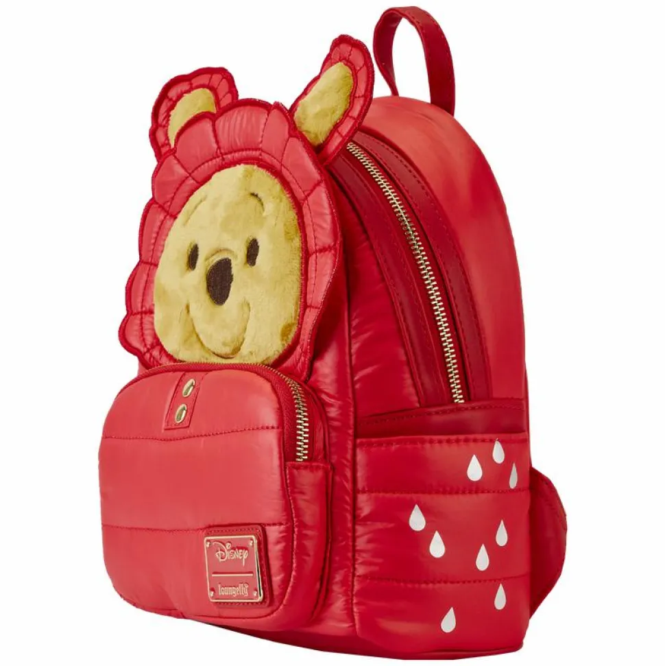 Winnie the Pooh - Pooh Puffer Jacket Cosplay 10" Faux Leather Mini Backpack