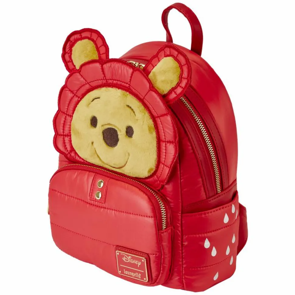 Winnie the Pooh - Pooh Puffer Jacket Cosplay 10" Faux Leather Mini Backpack