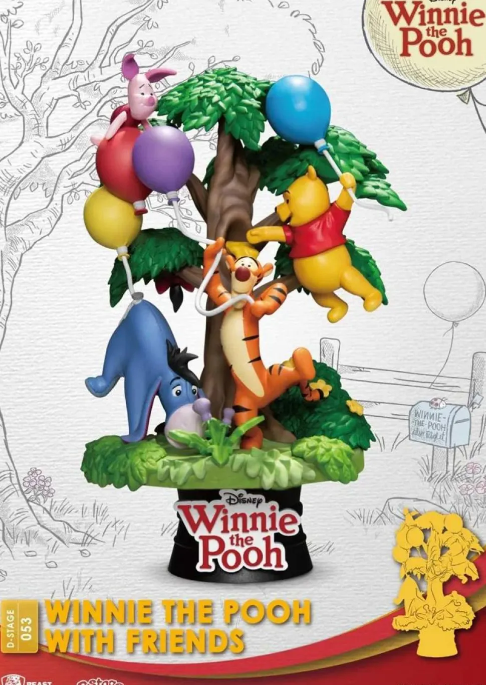 Winnie the Pooh - Winnie the Pooh with Friends D-Stage 6" Diorama Statue