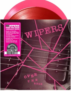Wipers - Over The Edge 2xLP Vinyl Record (2022 Record Store Day Exclusive Magenta Marbled & Opaque Pink Coloured Vinyl)