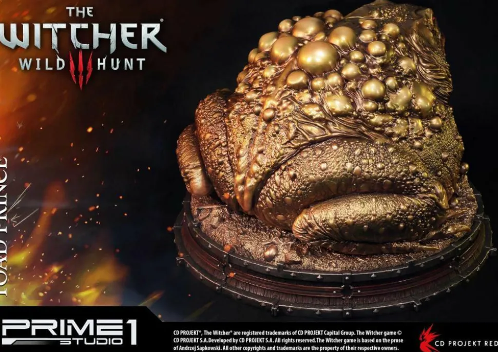 Witcher 3: Wild Hunt - Toad Prince of Oxenfurt Gold Version 13” Statue