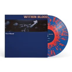 Within Blood - First Blood LP Vinyl Record (Blue with Red Splatter Coloured Vinyl)