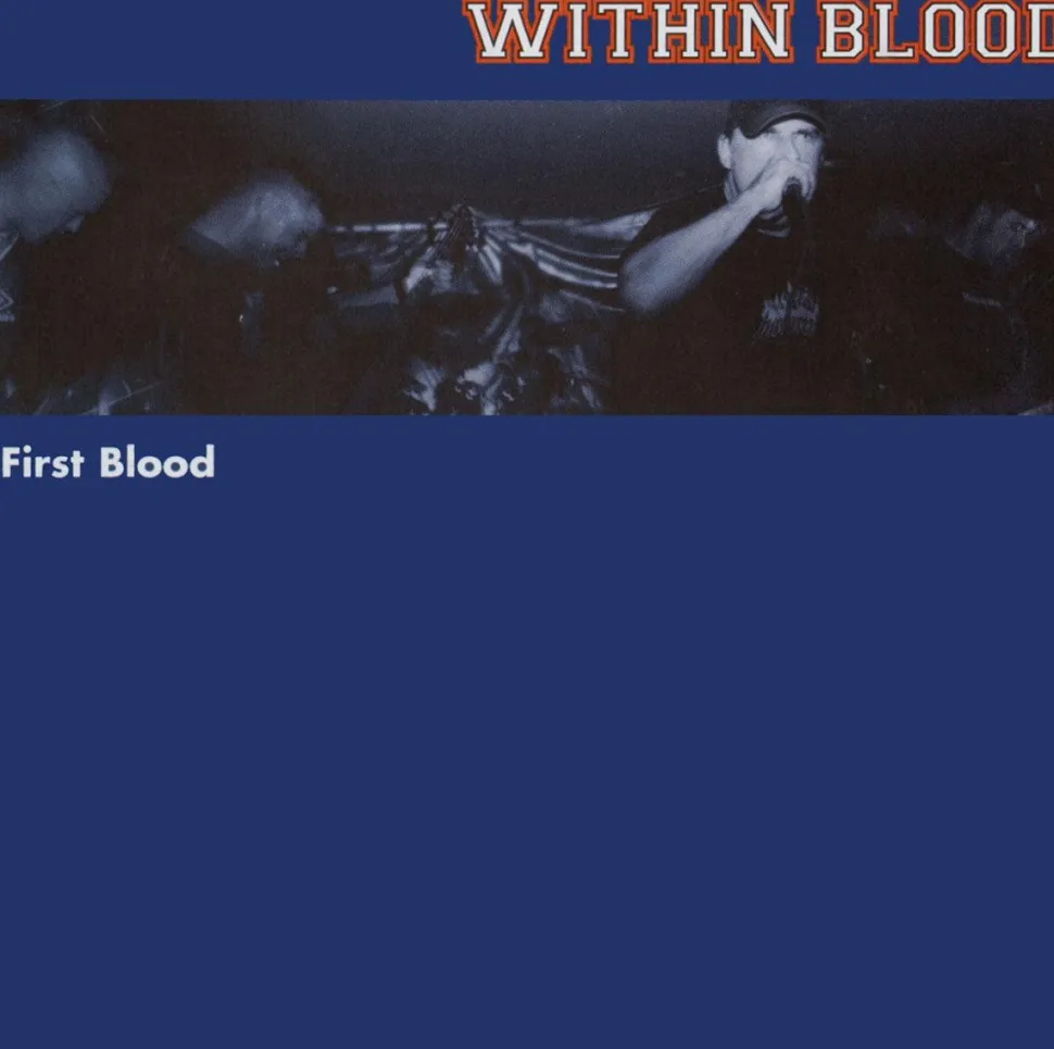 Within Blood - First Blood LP Vinyl Record (Blue with Red Splatter Coloured Vinyl)