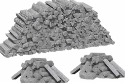 WizKids - Piles of Wood Deep Cuts Unpainted Miniature Figure Accessory Pack