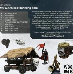 WizKids - War Machines: Battering Ram 4D Settings Pre-Painted Miniature Figure Accessory Pack