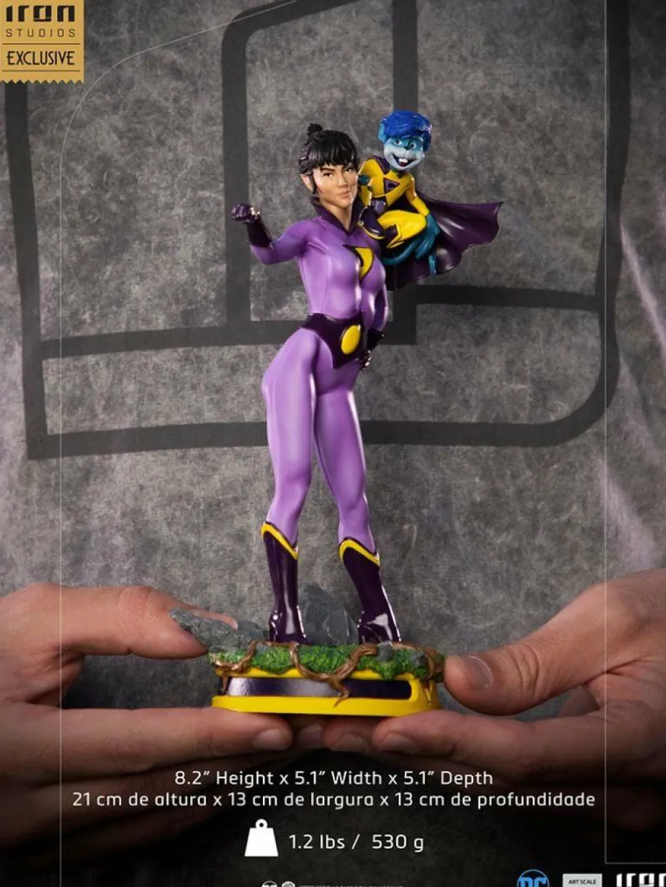 Wonder Twins - Zan, Jayna & Gleek 1/10th Scale Statue 2-Pack (2021 CCXP Exclusive)