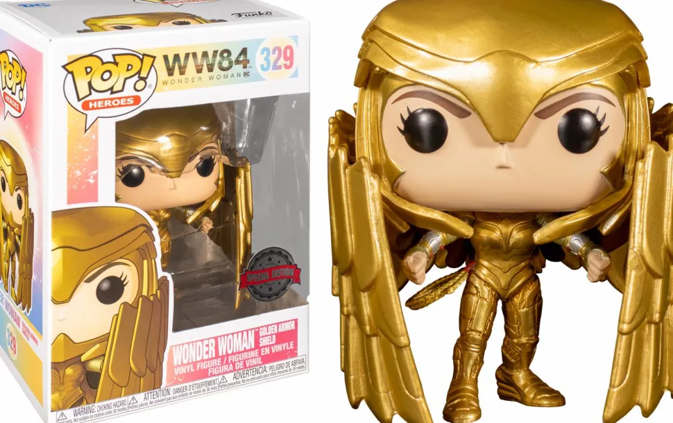 Wonder Woman 1984 - Wonder Woman with Gold Shield Pop! Vinyl Figure