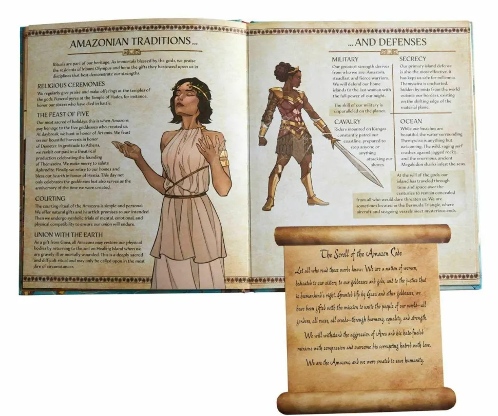 Wonder Woman - The Way of the Amazons Hardcover Book