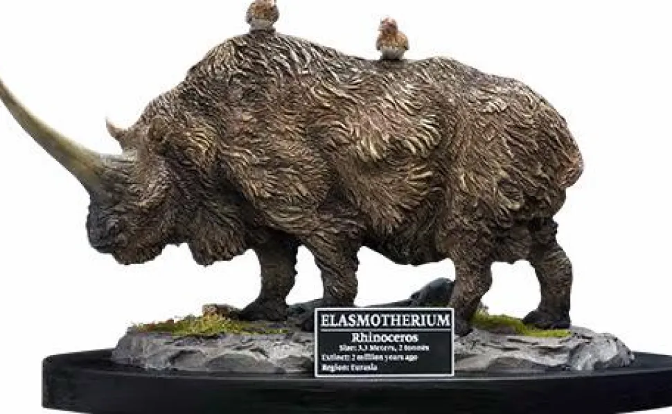 Wonders of the Wild - Elasmotherium Rhino (Brown Version) 5” Statue