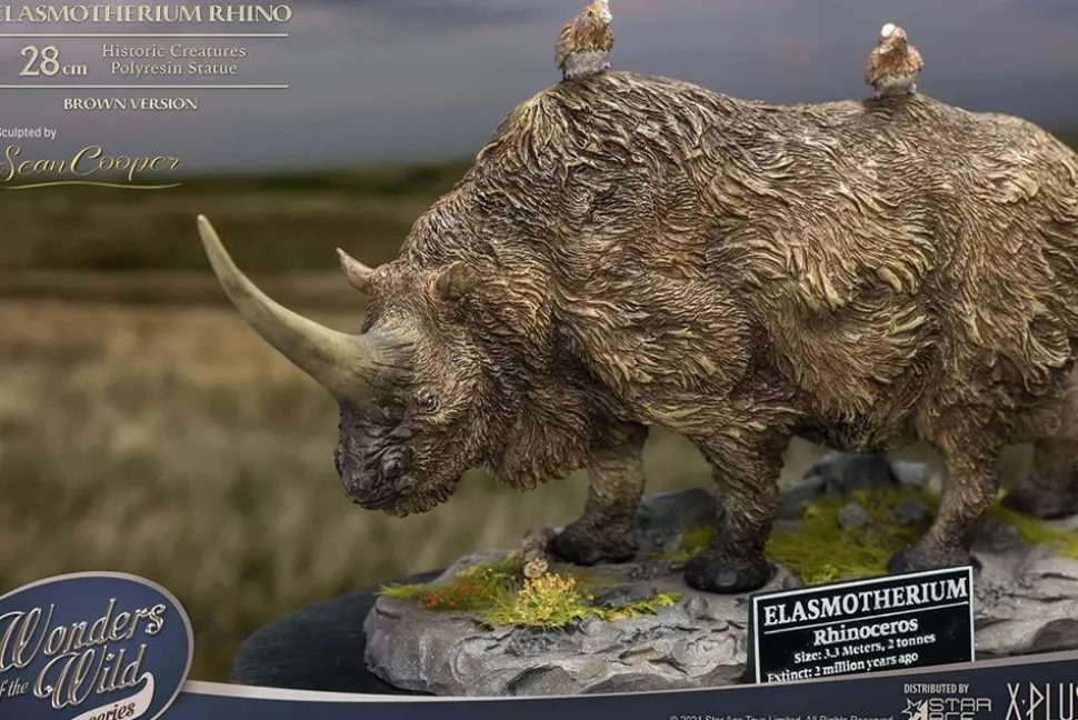 Wonders of the Wild - Elasmotherium Rhino (Brown Version) 5” Statue