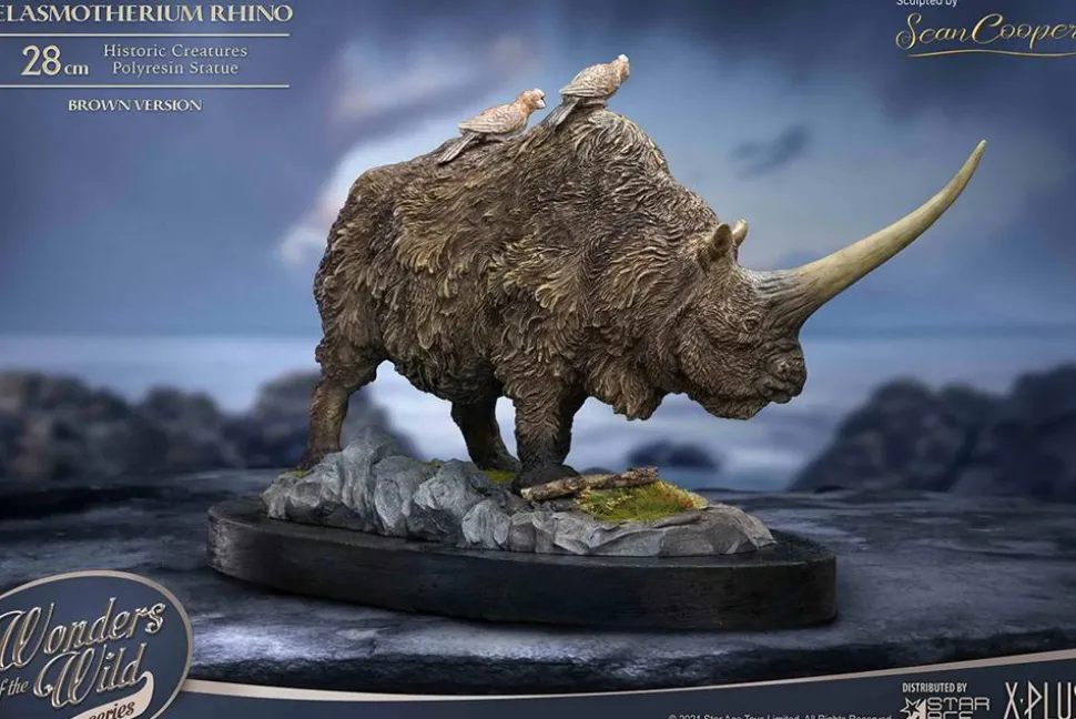Wonders of the Wild - Elasmotherium Rhino (Brown Version) 5” Statue