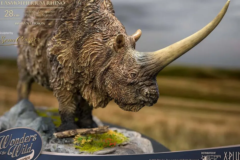 Wonders of the Wild - Elasmotherium Rhino (Brown Version) 5” Statue