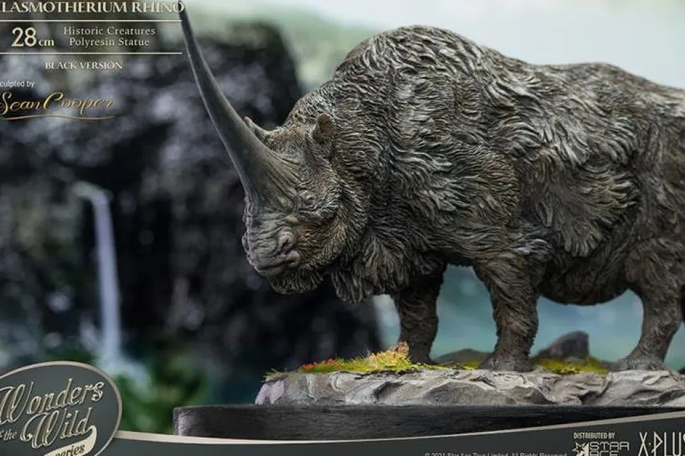 Wonders of the Wild - Elasmotherium Rhino (Black Version) 5” Statue