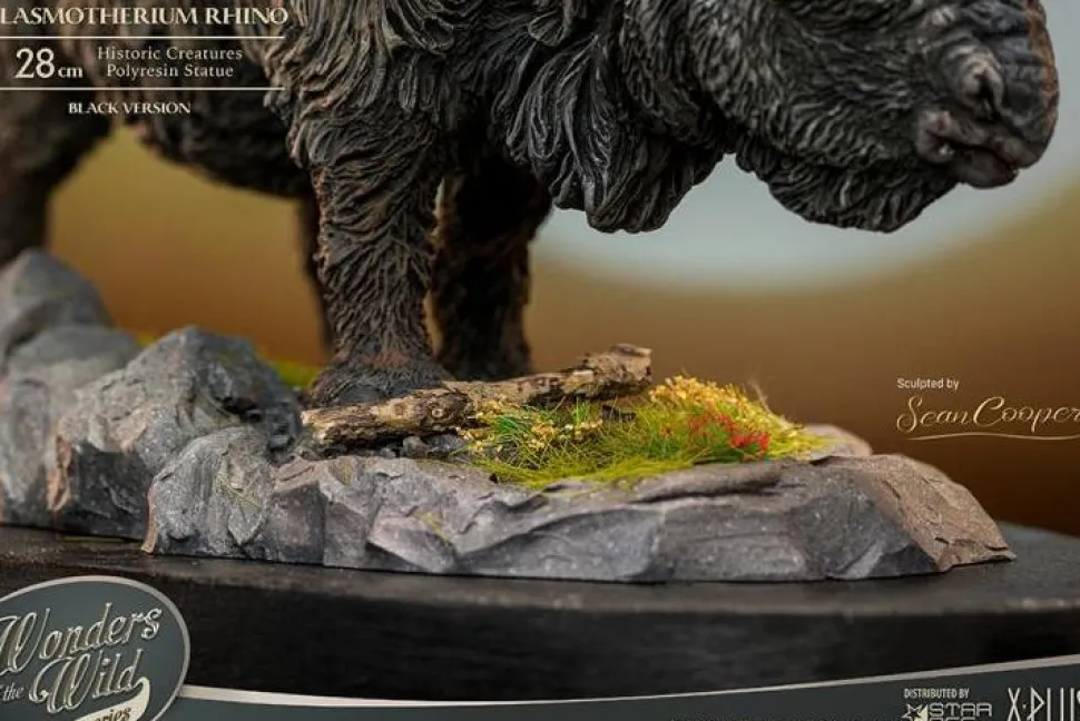 Wonders of the Wild - Elasmotherium Rhino (Black Version) 5” Statue