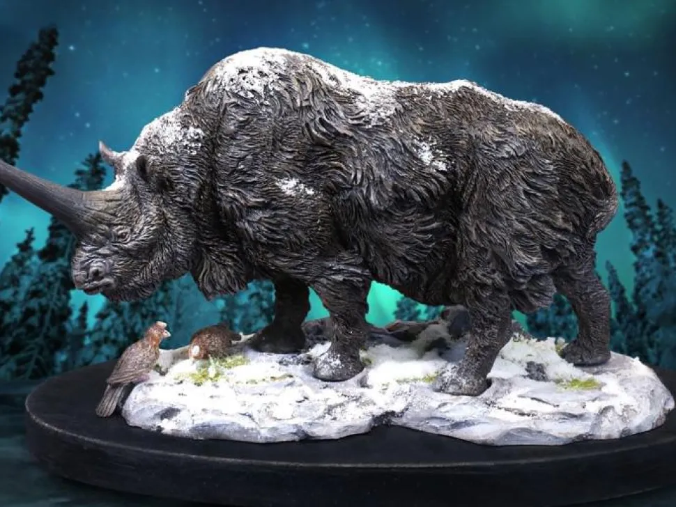 Wonders of the Wild - Elasmotherium Rhino (Winter Version) 5” Statue