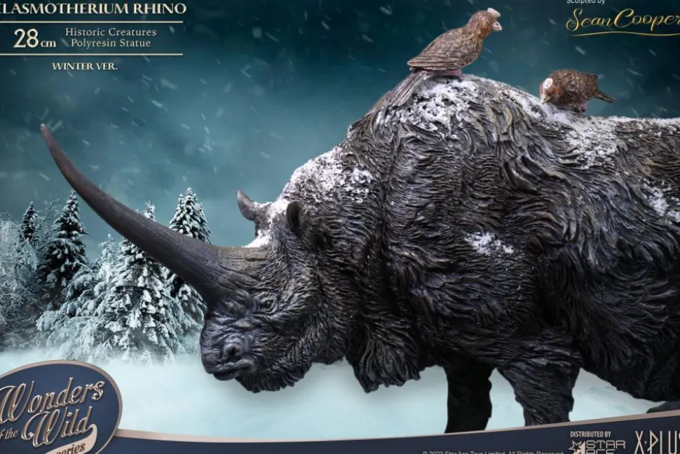 Wonders of the Wild - Elasmotherium Rhino (Winter Version) 5” Statue
